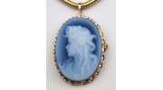 14k Italian Ethereal Cameo Pin/pendant