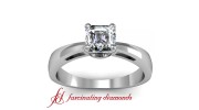 Oval Solitaire Diamond Engagement Ring